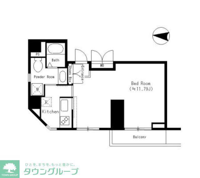 セジョリ チセ 台町(1K/1階)の間取り写真