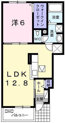 レクシオーレ(1LDK/1階)の間取り写真