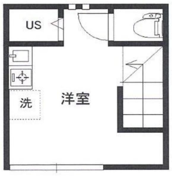 ハウスベスタ(ワンルーム/2階)の間取り写真