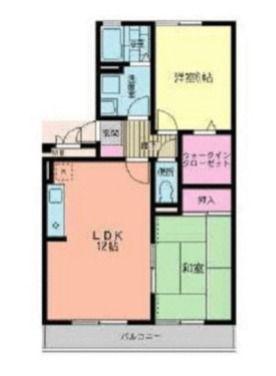 レジデンス海老名B(2LDK/3階)の間取り写真