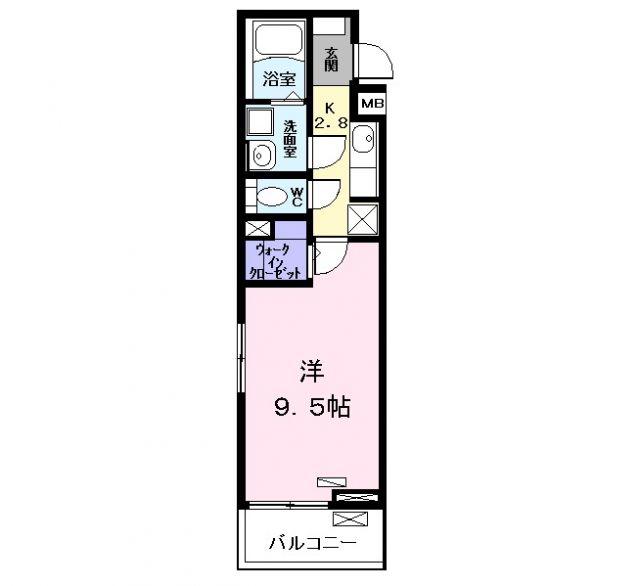 LIAN(1K/3階)の間取り写真