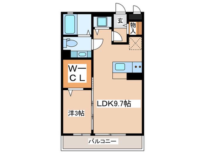 コートロイヤルアネックス(1LDK/3階)の間取り写真