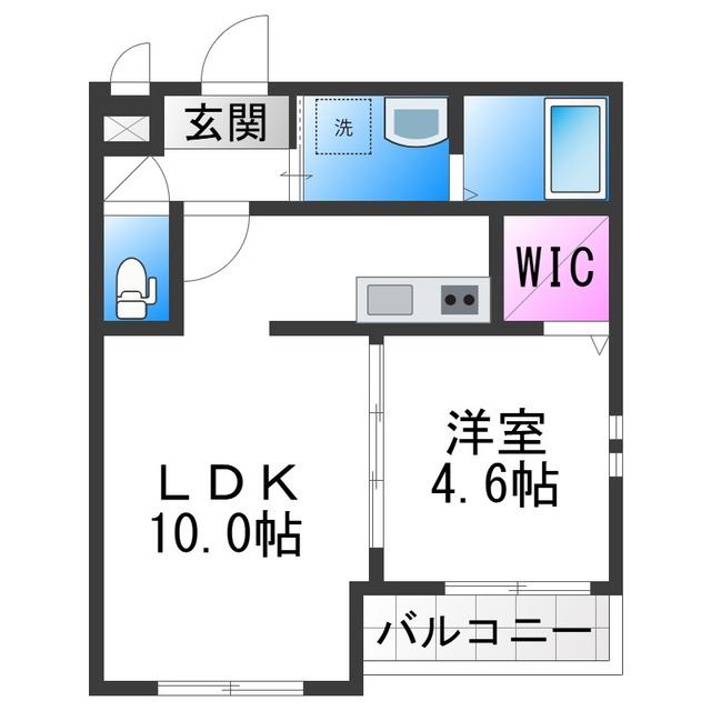 フジパレス今川I番館(1LDK/3階)の間取り写真