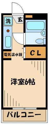 ストークレジデンスナカザワ(1K/4階)の間取り写真