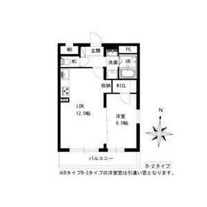 ユーハイツ三和III(1LDK/1階)の間取り写真