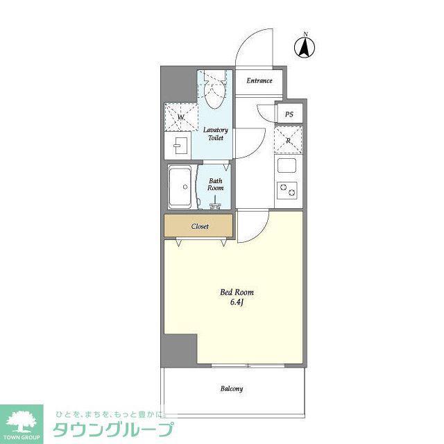 アルファコート蕨6(1K/7階)の間取り写真