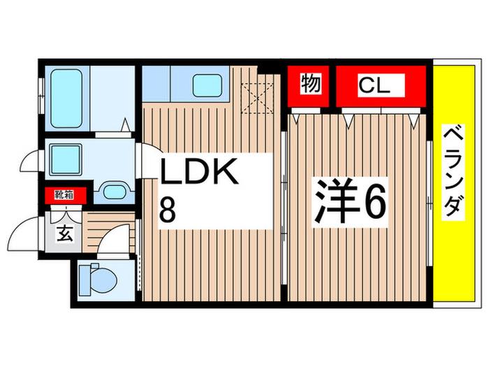ピュアライフS.T(1LDK/3階)の間取り写真