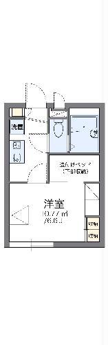 レオパレス手柄駅前(1K/2階)の間取り写真
