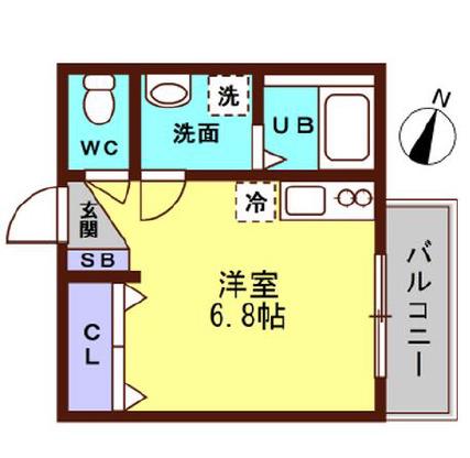 ファーストホーム吉野町 (ワンルーム/3階)の間取り写真