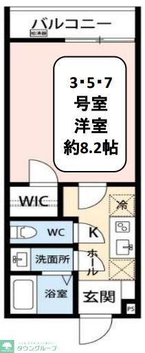 INFINITY KOYASUMACHI(1K/1階)の間取り写真