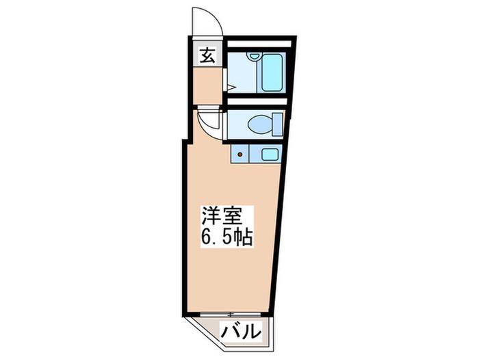 住之江1番館(ワンルーム/3階)の間取り写真