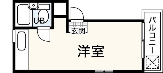 プロヴァンス楠那(ワンルーム/3階)の間取り写真