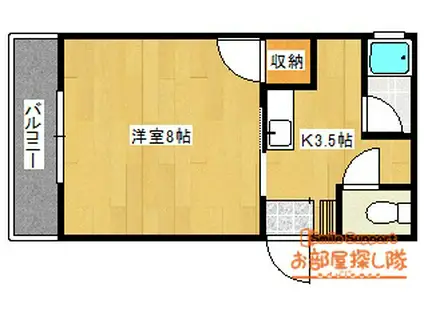 西田産業第5ビル(1K/4階)の間取り写真