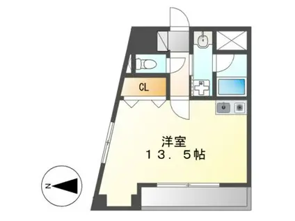 プリミエール太閤(ワンルーム/3階)の間取り写真