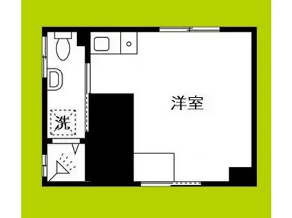 大野ハイツ(ワンルーム/3階)の間取り写真