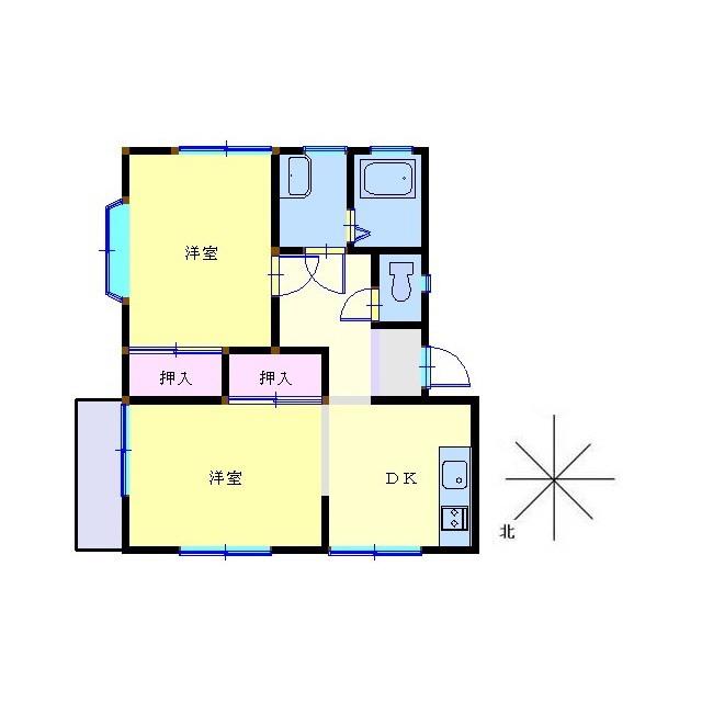 サンコーポ鶴井(1LDK/2階)の間取り写真