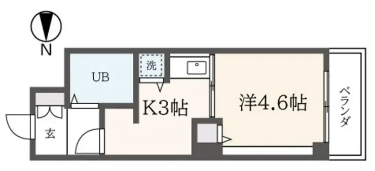 ヘリオス378立川 4階階 間取り