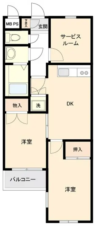 パレ・ドール立川 3階階 間取り