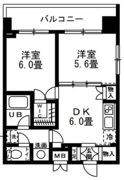 レジディア錦糸町 6階階 間取り