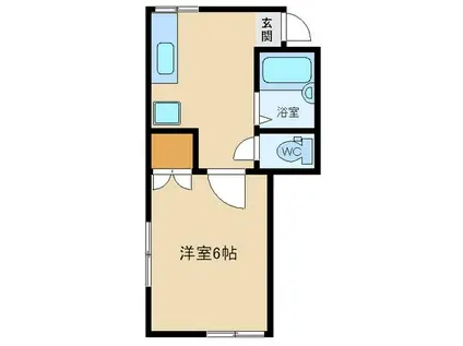 さくらレジデンス(1K/1階)の間取り写真