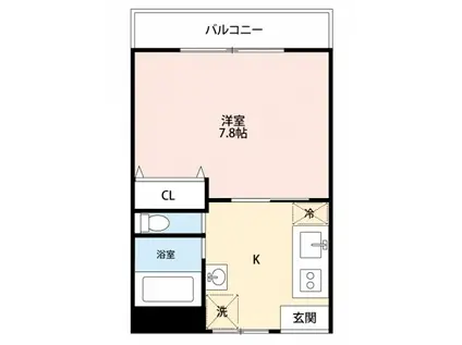 第11正田ビル(1K/4階)の間取り写真