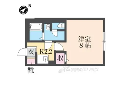 ハイム向日葵(1K/1階)の間取り写真