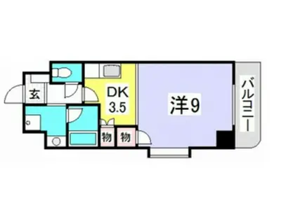 クロスデータビル73(1K/3階)の間取り写真