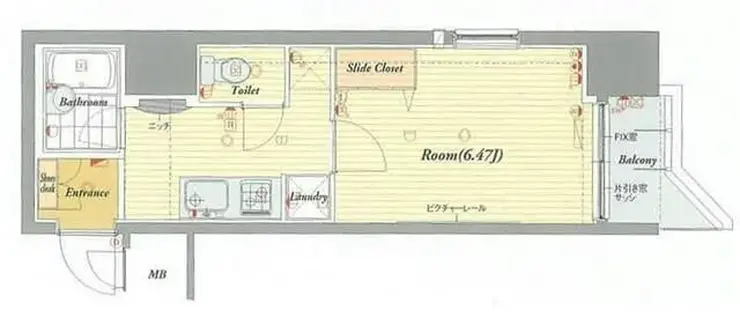 セリュークス板橋本町 4階階 間取り