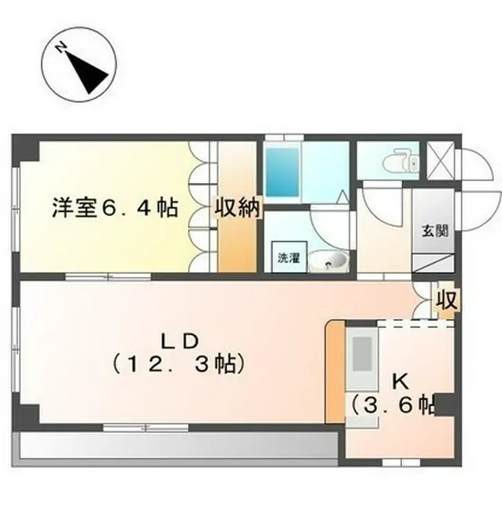 ヴィラ・クレスト 3階階 間取り