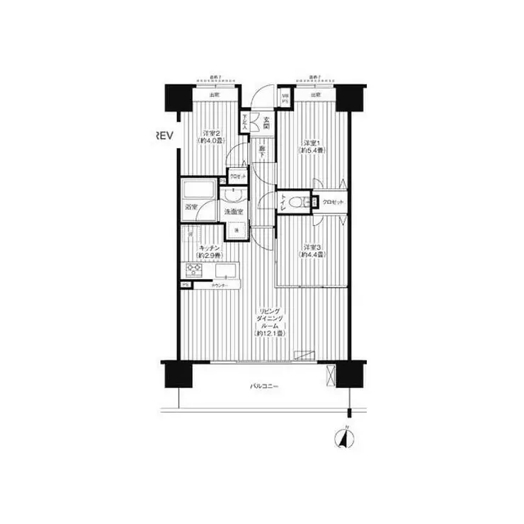 スターフィールド浦和常盤 12階階 間取り
