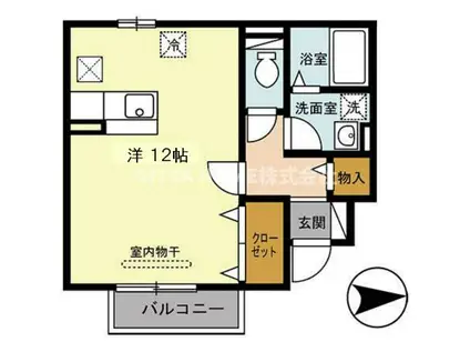 グレイス メゾン(ワンルーム/1階)の間取り写真