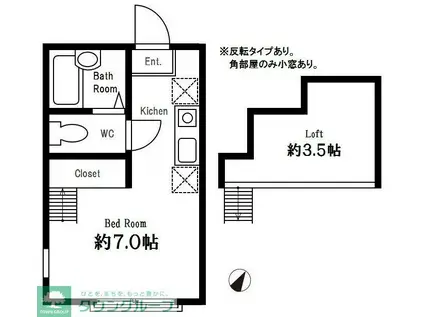 ハーミットクラブハウス 保土ヶ谷(ワンルーム/2階)の間取り写真