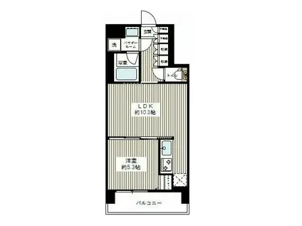 ARTESSIMO GLANZ(1LDK/7階)の間取り写真