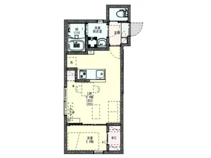 KLEIS北上尾IV(1LDK/2階)の間取り写真