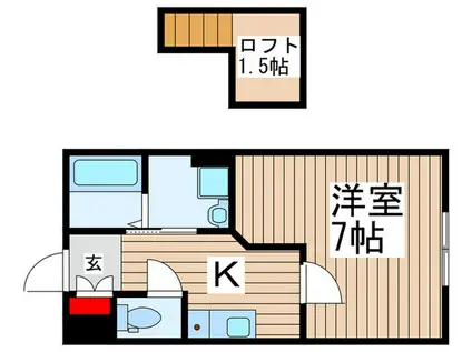 エスペリオ千葉中央(1K/1階)の間取り写真