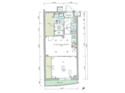スカイコートパレス蒲田II(1LDK/5階)の間取り写真