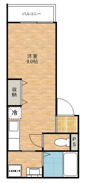 RAFFINE(ワンルーム/1階)の間取り写真