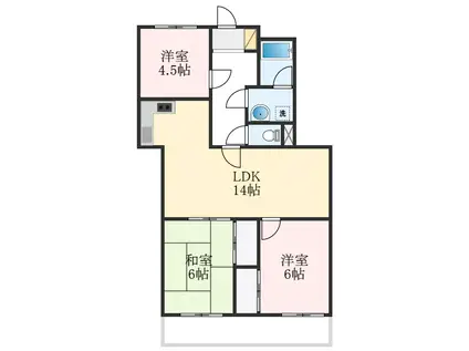 ルシェンテ(3LDK/1階)の間取り写真
