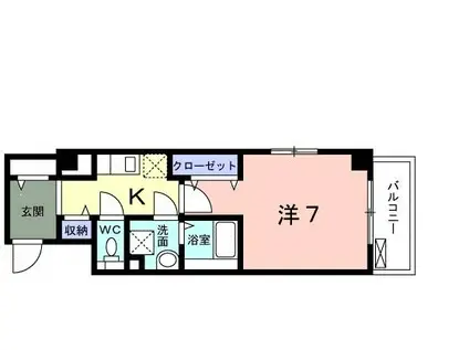 GRACE FOREST(1K/1階)の間取り写真