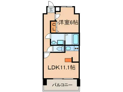 プリマベーラ龍ノ口(1LDK/5階)の間取り写真
