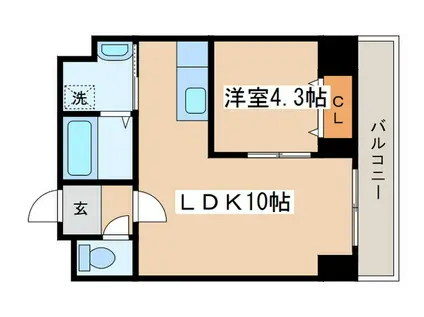 トロワメゾン(1LDK/2階)の間取り写真