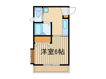 スピードスター大泉(1K/1階)の間取り写真