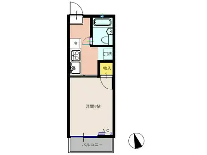 ツーリングベース 須走高原(1K/2階)の間取り写真