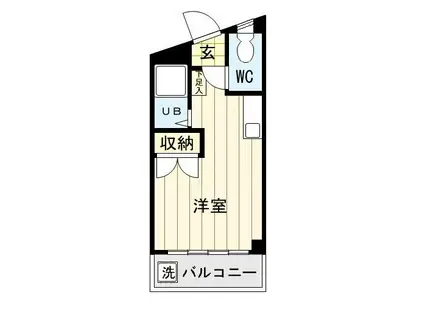 リエス西堀(ワンルーム/3階)の間取り写真