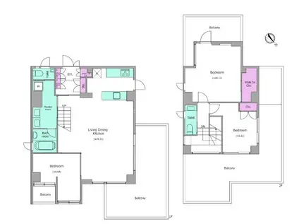 アーバンパーク代々木(3LDK/7階)の間取り写真