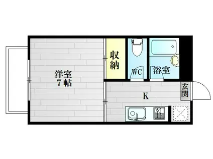 ZWEITER・SATZ(1K/2階)の間取り写真