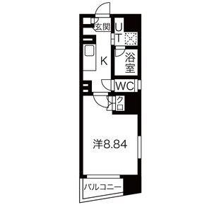 アールズタワー東山公園(1K/6階)の間取り写真