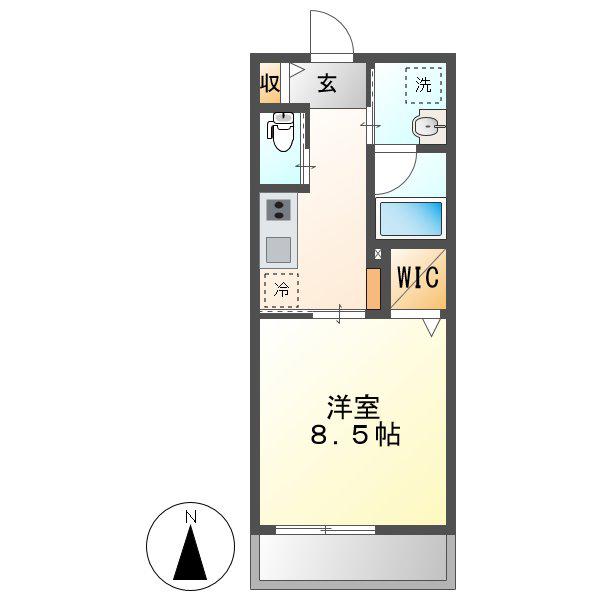 FELICE(1K/12階)の間取り写真