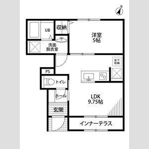 リーブルファイン本神戸(1LDK/1階)の間取り写真