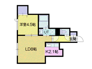 RETORNO(1LDK/2階)の間取り写真